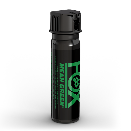 Mean Green® Staining Pepper Spray with Marking Dye, 3oz, Flip Top Stream Spray