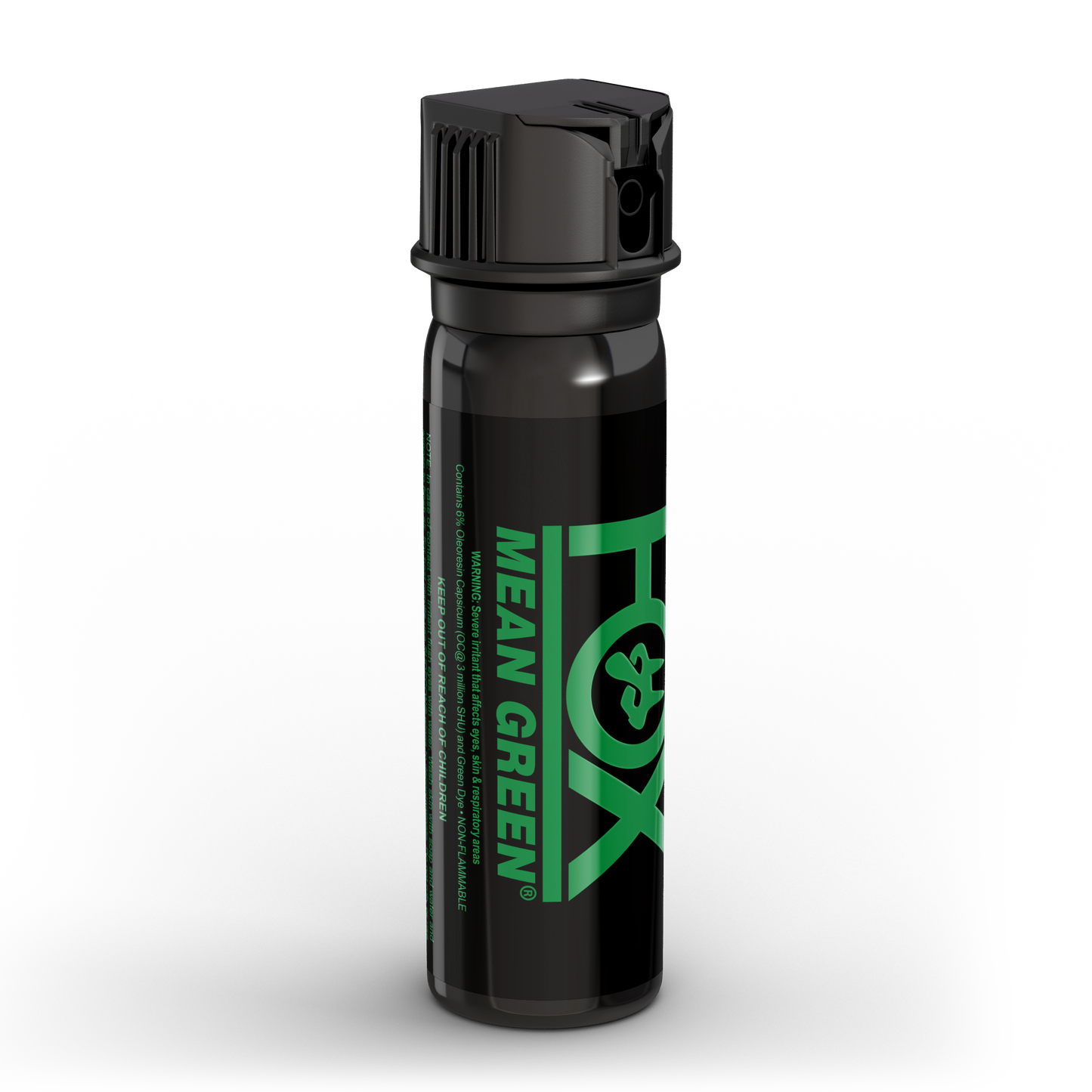 Mean Green® Staining Pepper Spray with Marking Dye, 3oz, Flip Top Cone Fog Spray
