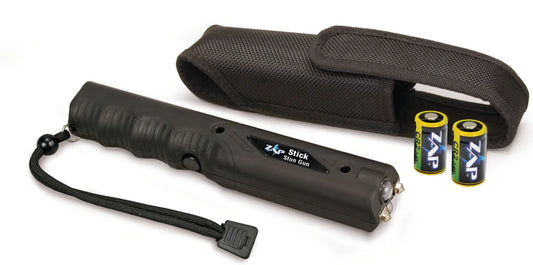 800,000 Volt Zap Stick Stun Gun with Light and Case (Black)