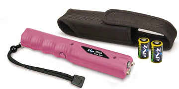 800,000 Volt Zap Stick Stun Gun with Light and Case (Pink)