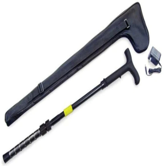 1,000,000 Volt Stun Gun Walking Cane with Flashlight and Carrying Case by Zap